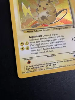 Raichu | 14/62 | Fossil | Holo | Pokemon Card | MP - Image 4