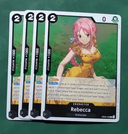 Rebecca EB03-048 Extra Booster: One Piece Heroines Edition Foil 4 x card Playset - Image 1