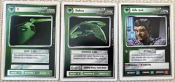 Romulan Rare Lot Star Trek CCG Card Game Premiere Alpha 1994 Haakona Jarok Pi - Image 1