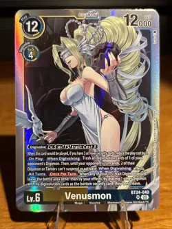 Digimon Card Game Venusmon BT24-040 Super Rare NM - Image 1
