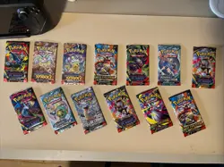 Pokemon Card Lot (~266 cards) Twilight Masquerade ETB, 13 more packs (opened) - Image 2