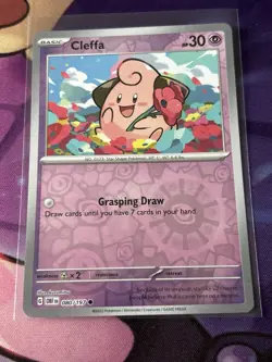 Cleffa 080/197 Reverse Holo OBF Obsidian Flames Pokemon Card NM - Image 1