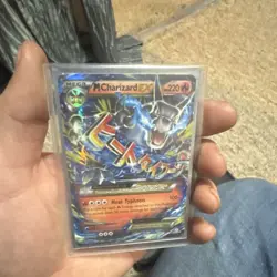 M Charizard EX Mega Full Art Holo 220 HP Pokemon TCG Dragon Card Stock - Image 1