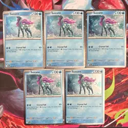 Pokemon Suicune cosmo Holo Promo Card Lot (5 Cards) 026/094 - Image 1