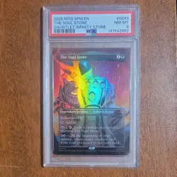 Magic: The Gathering Marvel's Spider-Man The Soul Stone Foil Artifact PSA 8 - Image 1