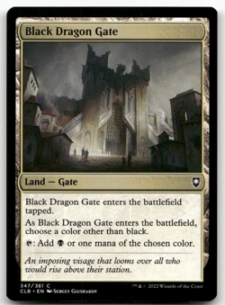 Black Dragon Gate #347 LP Baldur's Gate CLB Magic MTG - Image 1