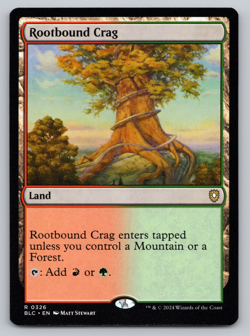 Rootbound Crag - Commander: Bloomburrow MTG - Image 1