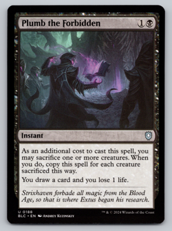 Plumb the Forbidden - Commander: Bloomburrow MTG - Image 1