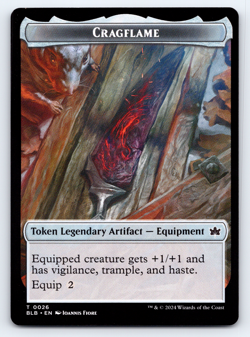 Cragflame Token Nonfoil - Bloomburrow MTG - Image 1