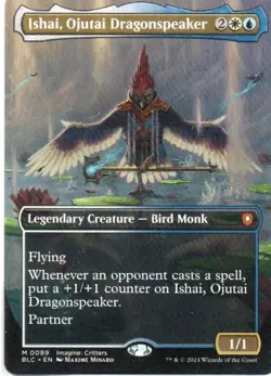 MTG: Bloomburrow Commander: Borderless Ishai, Ojutai Dragonspeaker: LP Condition - Image 1