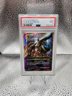 Pokemon M Blastoise EX 102/108 Evolutions Full Art Holo Ultra Rare PSA 9 220HP - Image 1