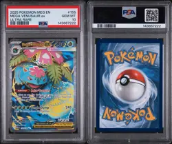 Pokemon Mega Venusaur ex Mega Evolution Ultra Rare #155 PSA 10 Gem Mint - Image 3