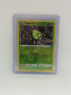 2022 Pokemon Go TCG: Ditto Pealable Spinarak Reverse Holo #006/078 Near Mint - Image 1