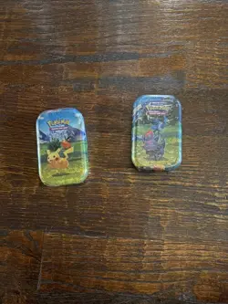 2 Pokemon TCG Ascended Heroes Mini Tin Tepig, Pikachu, and Zorua Factory Sealed - Image 1