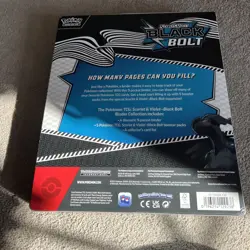 Pokemon TCG Scarlet & Violet Black Bolt - Binder Box - slight tear on box - Image 2