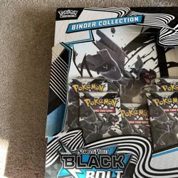 Pokemon TCG Scarlet & Violet Black Bolt - Binder Box - slight tear on box - Image 3