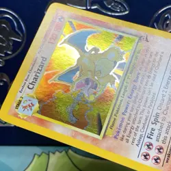Pokemon 2000 Charizard 4/130 Base Set 2 Holo LP + - Image 3