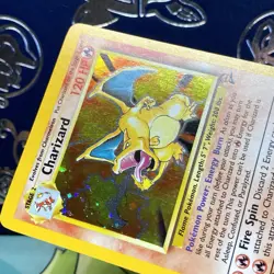 Pokemon 2000 Charizard 4/130 Base Set 2 Holo LP + - Image 4