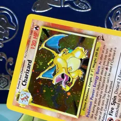 Pokemon 2000 Charizard 4/130 Base Set 2 Holo LP + - Image 5