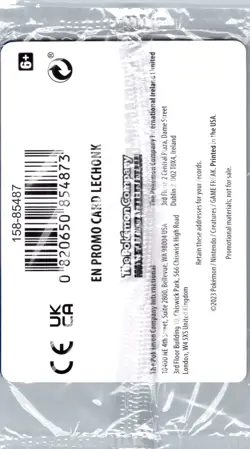 Lechonk (Pokemon Center Stamp Exclusive) 155/198 Holo SV1 PROMO SEALED - Image 2