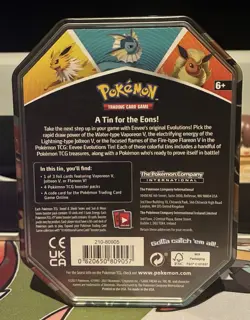 Pokemon TCG Vaporeon V Tin Pokemon Eevee Evolutions Sealed - Image 2