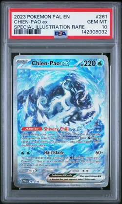 2023 POKEMON PAL EN-PALDEA EVOLVED SPECIAL ILLUSTRATION RARE CHIEN-PAO EX PSA 10 - Image 1