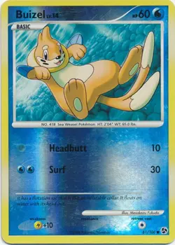 Buizel 61/106 D&P Great Encounters REVERSE HOLO MINT! Pokemon - Image 1