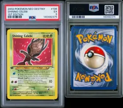 2002 POKEMON NEO DESTINY SHINING CELEBI #106 1ST EDITION PSA 5 - Image 3