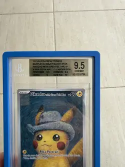 2023 Pikachu with Grey Felt Hat #85 Promo Pokemon x Van Gogh Art Mint BGS 9.5 - Image 2
