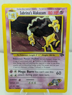 2000 Pokemon Gym Challenge Sabrina's Alakazam Holo 16/132 LP (A) - Image 1