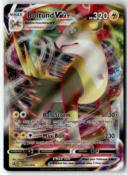 Boltund VMAX ⭐ 104/264 Holo Rare VMAX Fusion Strike 2021 Pokemon NM - Image 1