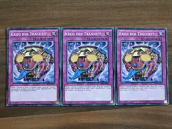 3x Yu-Gi-Oh! SR03-DE033 Krug der Tragheit Common NM 1st Ed - Image 1