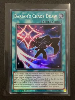 Barian's Chaos Draw | LED9-EN005 | Super Rare | 1st Edition | YuGiOh TCG - Image 1