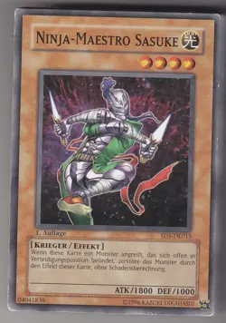 YU-GI-OH Ninja Maestro Sasuke Common SD5-DE015 - Image 1