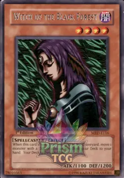 1st ed Witch of the Black Forest rare MRD-E116 Yugioh - Image 1