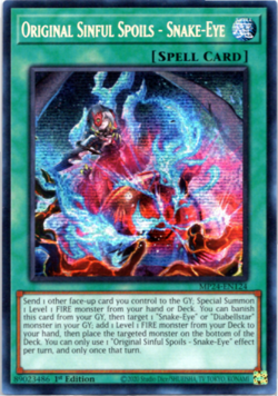 Original Sinful Spoils - Snake-Eye - MP24-EN124 - Secret Rare 1st Edition Yugioh - Image 1