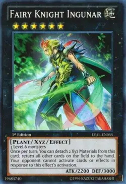 Fairy Knight Ingunar - LVAL-EN055 - Super Rare - 1st Edition - Yugioh - Image 1