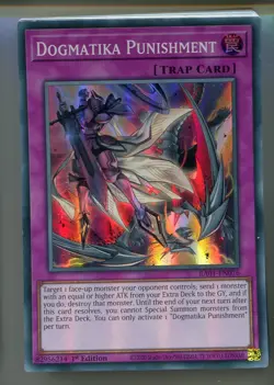Yu-Gi-Oh! Dogmatika Punishment Super Rare englisch RA01-EN076 Bestrafung - Image 1