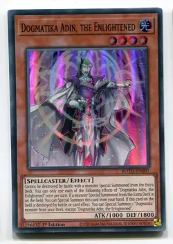 Yu-Gi-Oh! Dogmatika Adin the Enlightened Super Rare englisch ROTD-EN007 - Image 1