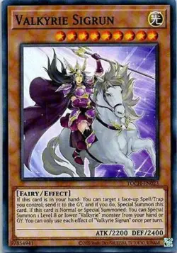1x (NM) Valkyrie Sigrun - TOCH-EN023 - Super Rare - Unlimited Edition YuGiOh - Image 1