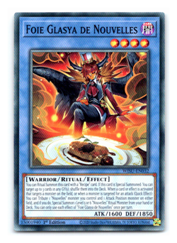 Foie Glasya de Nouvelles - WISU-EN032 - Super Rare - 1st Edition Yugioh - Image 1