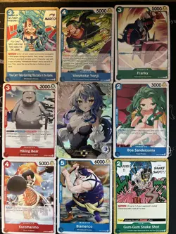 Rare Sexy Anime Waifu Card and 8 One Piece Cards - Image 1