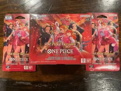 One Piece EB-03 Booster Box Heroines New Sealed + 2 Sleeved Booster Packs - Image 1