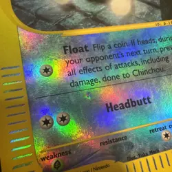 Pokemon Chinchou Aquapolis Card 70/147 Reverse Holo MP - Image 3