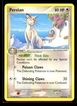 2004 EX - FireRed & LeafGreen Persian #44 Non Holo Pokemon Card - Image 1