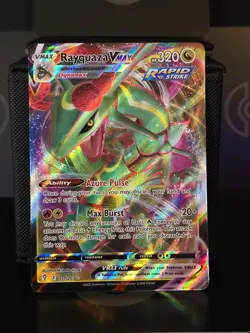 Pokemon TCG Rayquaza VMAX 111/203 SWSH07: Evolving Skies Ultra Rare Card - Image 1