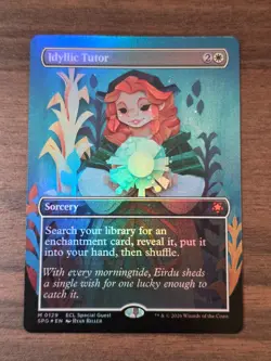 Idyllic Tutor (Borderless) Foil M Special Guests 129 NM - Image 1