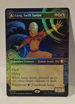Magic The Gathering - Aang, Swift Savior Showcase FOIL - 347 Avatar Airbender - Image 1
