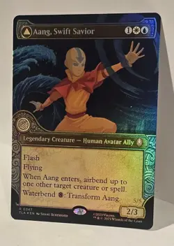 Magic The Gathering - Aang, Swift Savior Showcase FOIL - 347 Avatar Airbender - Image 2