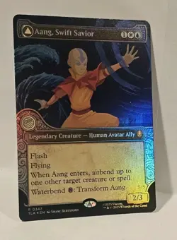 Magic The Gathering - Aang, Swift Savior Showcase FOIL - 347 Avatar Airbender - Image 3